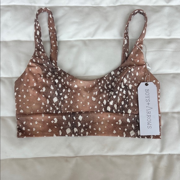 Boys + Arrows Other - Boys + Arrows Bikini Top – Brown Speckled / Fawn Print/Bambi